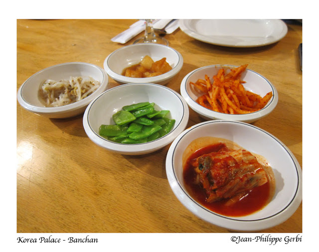 Image of Banchan at Korea Palace restaurant Midtown East NYC, New York
