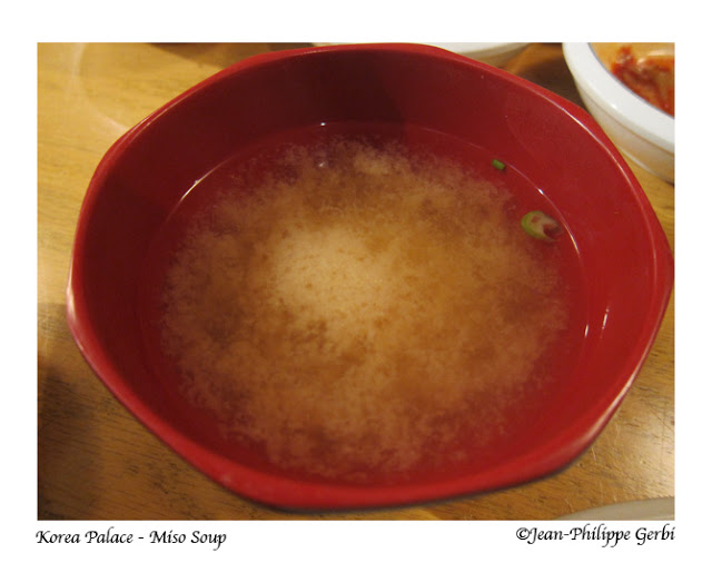 Image of Miso soup at Korea Palace restaurant Midtown East NYC, New York