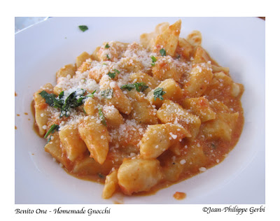 Image of homemade gnocchi at Benito one Italian restaurant in Little Italy NYC, New York