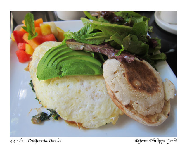 Image of California omelet at 44 and a half in Hell's Kitchen NYC, New York