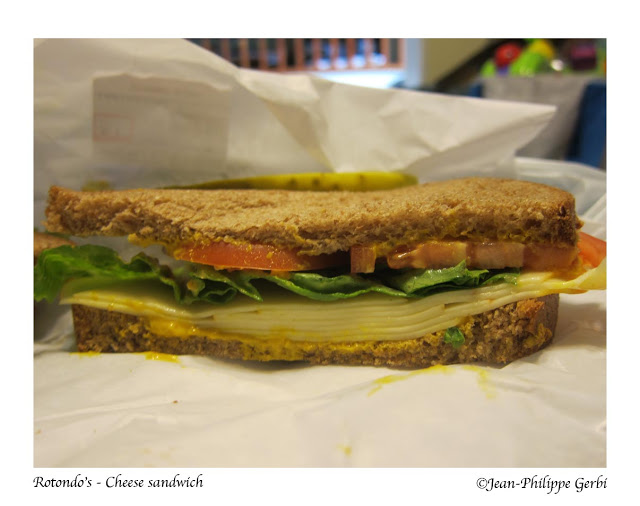 Image of Cheese sandwich at Rotondo's deli in Rahway, NJ New Jersey