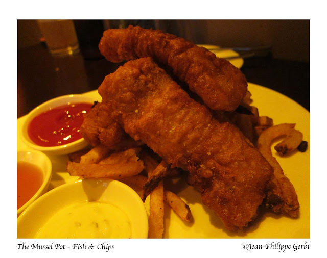 Image of Fish and Chips at The Mussel Pot in Greenwich Village NYC, New York