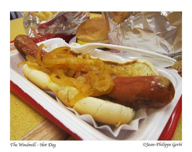 Image of Hot dog at The Windmill in Hoboken NJ, New Jersey