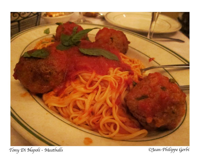 Image of Linguine with meatballs at Tony Di Napoli in Times Square NYC, New York