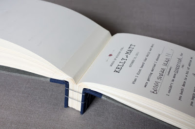 wedding book Japanese binding by book artist Katie Gonzalez