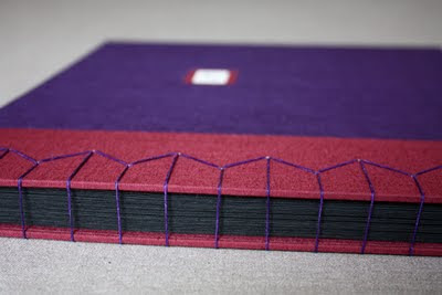 Purple handmade book for men