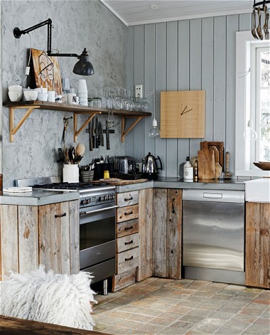 Modern rustic kitchen designs