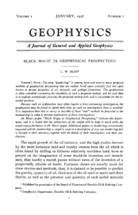 Black magic geophysics